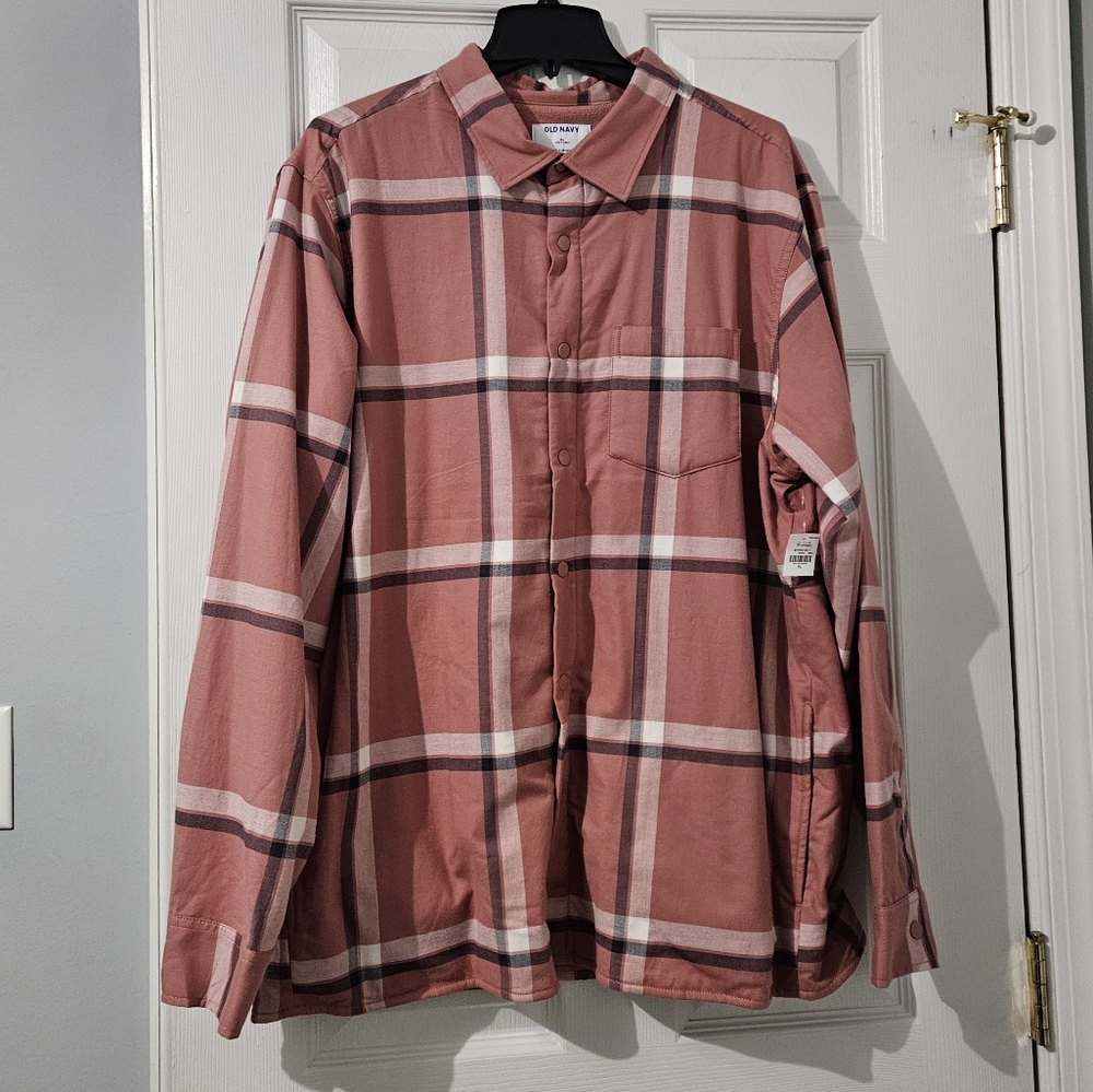 NWOT: Old Navy Men’s Plaid Shacket - Size XL - Picture 4 of 11